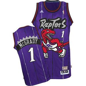 Toronto Raptors Trikot #1 Tracy McGrady Soul Swingman Stitched Lila