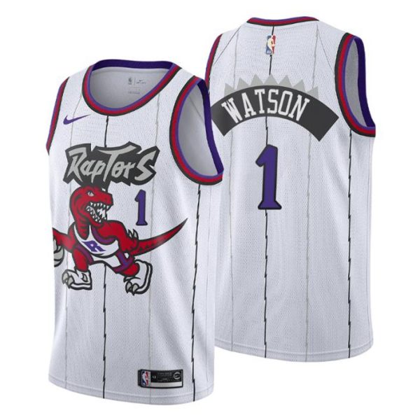 Toronto Raptors Trikot 2021 Hardwood Classics Paul Watson 1 Weiß