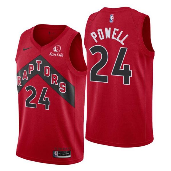 Toronto Raptors Trikot #24 Norman Powell Swingman Rot Icon Edition 2021