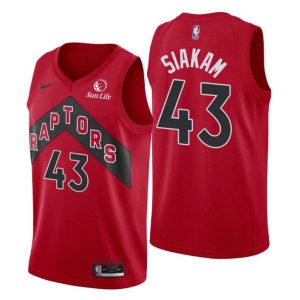 Toronto Raptors Trikot #43 Pascal Siakam Swingman Rot Icon Edition 2021