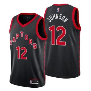 Toronto Raptors Trikot Alize Johnson No.12 Statement Schwarz 2020-21 Kinder