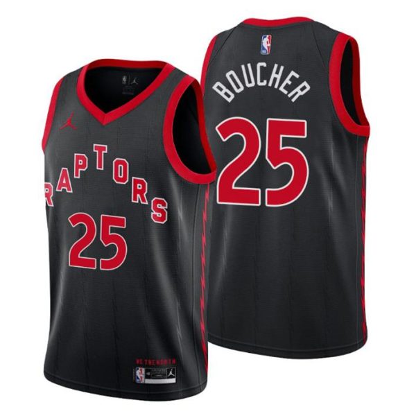 Toronto Raptors Trikot Chris Boucher No.25 Statement Schwarz 2020-21 Kinder