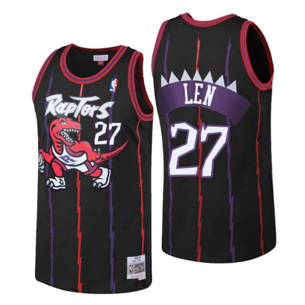 Toronto Raptors Trikot Hardwood Classics Alex Len 27 Lila