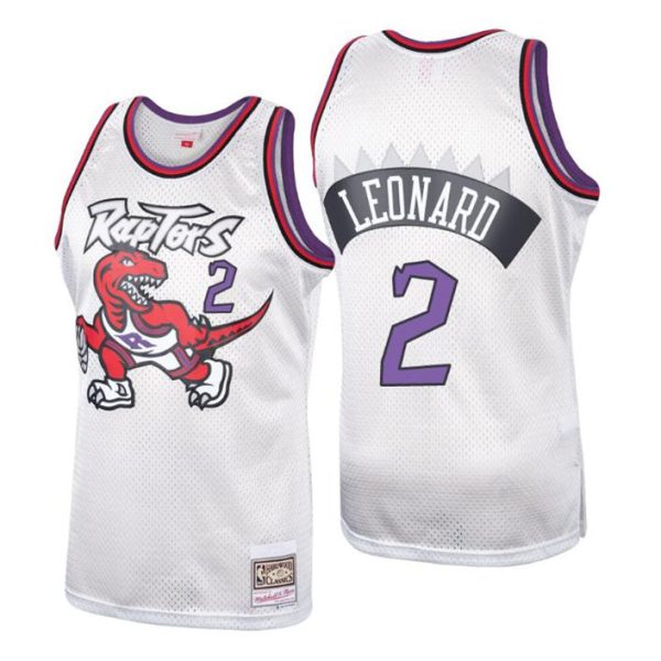 Toronto Raptors Trikot Herren #2 Kawhi Leonard Platinum Hardwood Classics