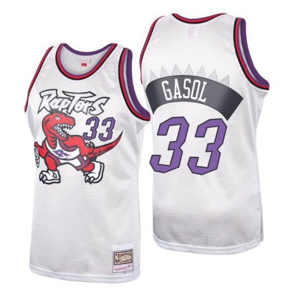 Toronto Raptors Trikot Herren #33 Marc Gasol Platinum Hardwood Classics