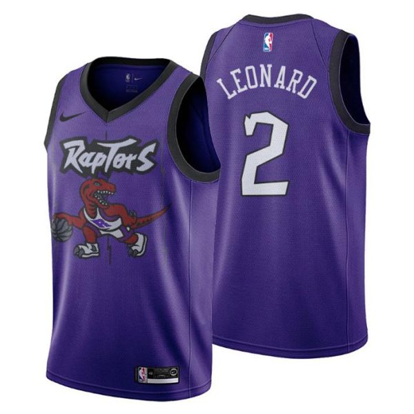 Toronto Raptors Trikot Herren Throwback We the North Kawhi Leonard Lila