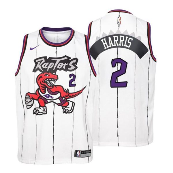 Toronto Raptors Trikot Jalen Harris No.2 2021 Hardwood Classics Weiß Kinder