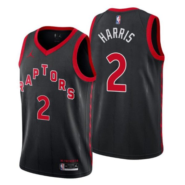 Toronto Raptors Trikot Jalen Harris No.2 Statement Schwarz 2020-21 Kinder