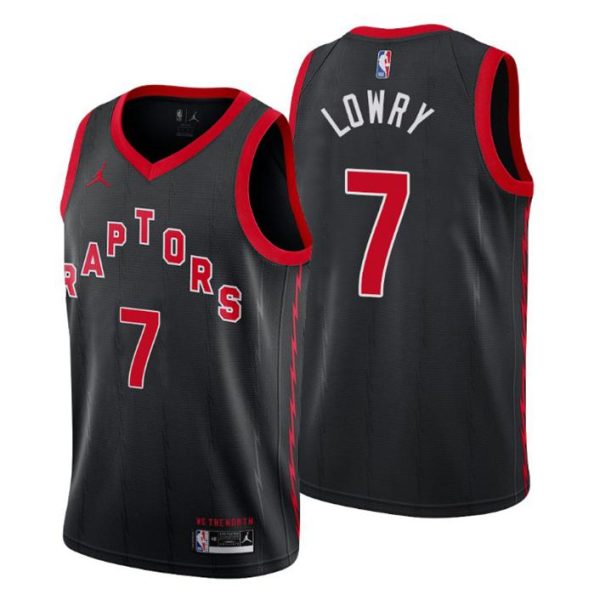 Toronto Raptors Trikot Kyle Lowry No.7 Statement Schwarz 2020-21 Kinder