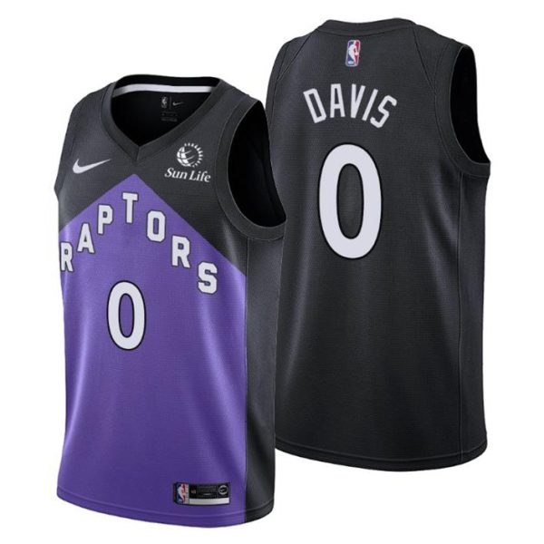 Toronto Raptors Trikot NO. 0 Terence Davis Earned Edition Lila