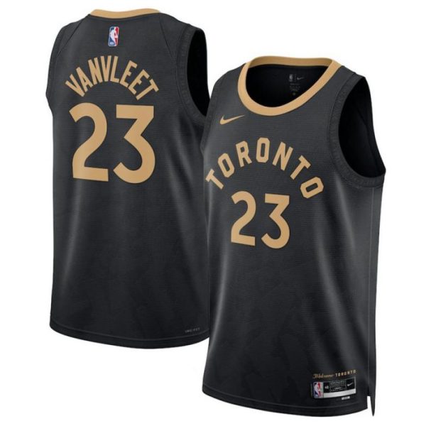 Toronto Raptors Trikot Nike City Edition 2022-23 Swingman Schwarz Version Fred Vanvleet 23 Herren