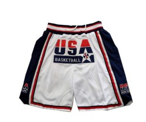 USA 1992 Dream Team Basketball Shorts Weiß