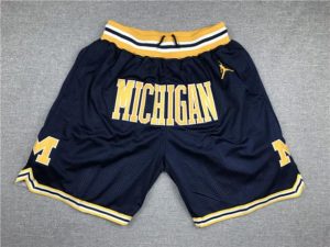 University of Michigan Basketball Navy Just Don Shorts