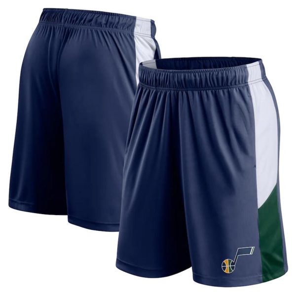 Utah Jazz Fanatics Branded Champion Rush Practice Performance Shorts – Navy