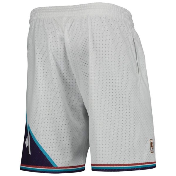 Utah Jazz Mitchell & Ness 1996-97 Hardwood Classics Swingman Shorts – Weiß