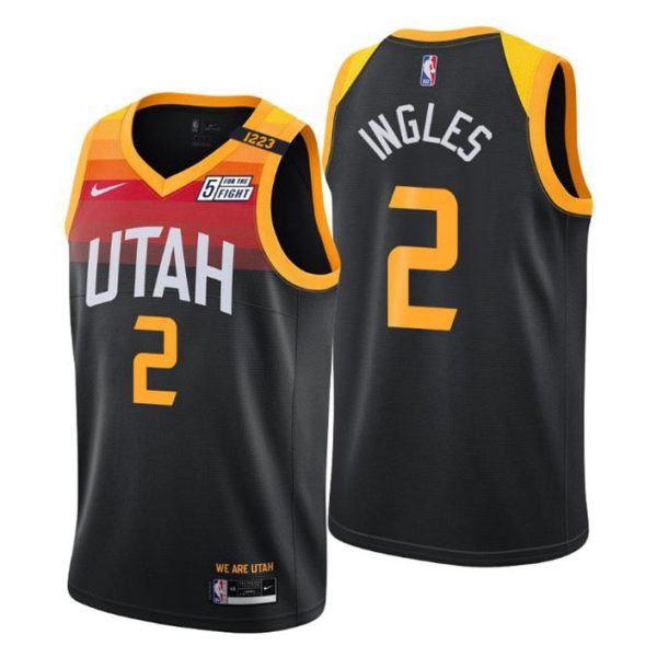 Utah Jazz Trikot #2 Joe Ingles Swingman Schwarz City Edition 2021