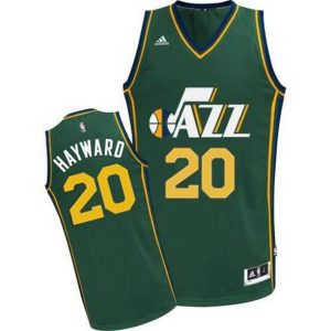 Utah Jazz Trikot #20 Gordon Hayward 2014-15 New Swingman Alternate Grün