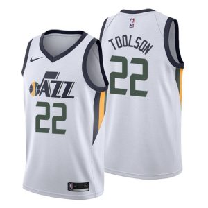 Utah Jazz Trikot Associateion Edition Jake Toolson 22 Weiß