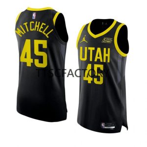 Utah Jazz Trikot Donovan Mitchell 45 Nike 2022-23 Statement Edition Schwarz Herren Swingman