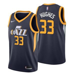 Utah Jazz Trikot Icon Edition Elijah Hughes 33 Schwarz