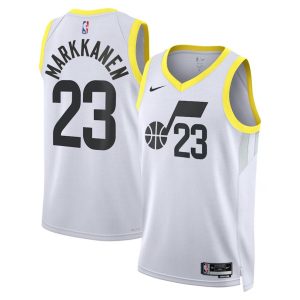 Utah Jazz Trikot Nike Association Edition Swingman – Weiß – Lauri Markkanen