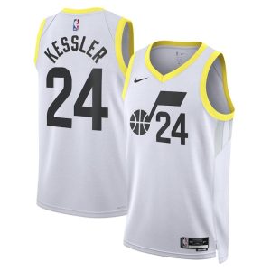 Utah Jazz Trikot Nike Association Edition Swingman – Weiß – Walker Kessler