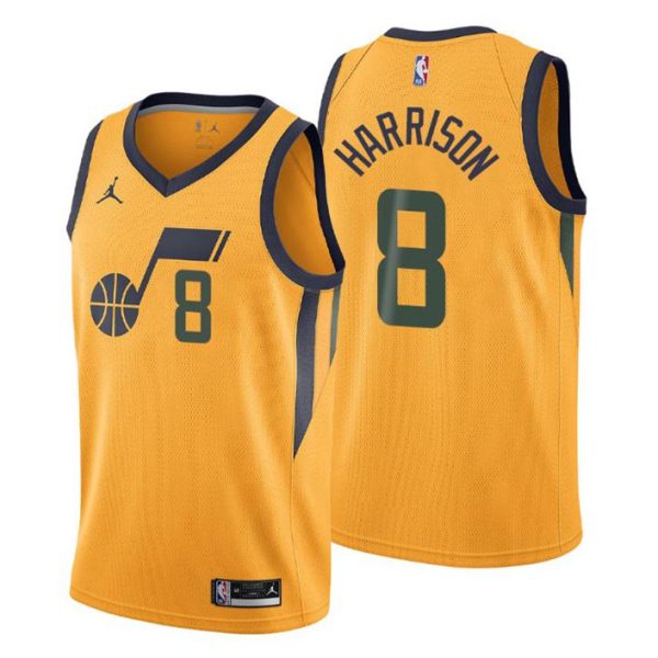 Utah Jazz Trikot Statement Edition Shaquille Harrison 8 Orange 2020-21