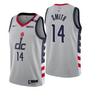 Washington Wizards Trikot #14 Ish Smith Swingman Grau City Edition 2020-21