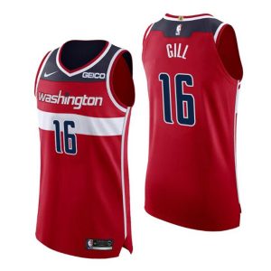 Washington Wizards Trikot #16 Anthony Gill Authentic Statement Edition Rot