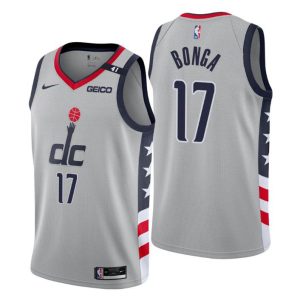 Washington Wizards Trikot #17 Isaac Bonga Swingman Grau City Edition 2020-21