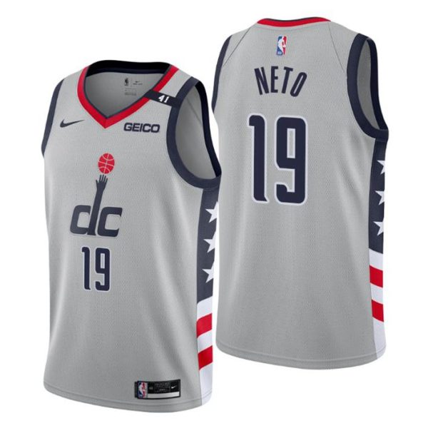 Washington Wizards Trikot #19 Raul Neto Swingman Grau City Edition 2020-21