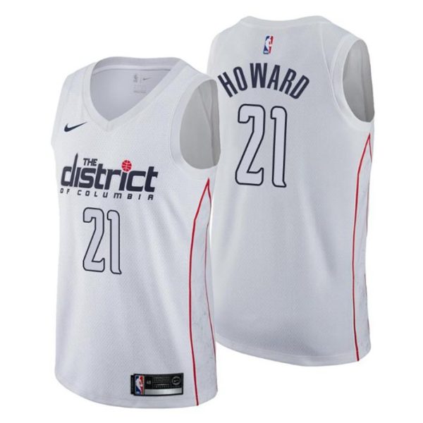 Washington Wizards Trikot #21 Dwight Howard City Edition Weiß Swingman