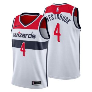 Washington Wizards Trikot Associateion Edition Russell Westbrook 4 Weiß