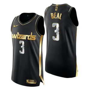 Washington Wizards Trikot Bradley Beal Golden Edition Authentic Limited Schwarz Gold