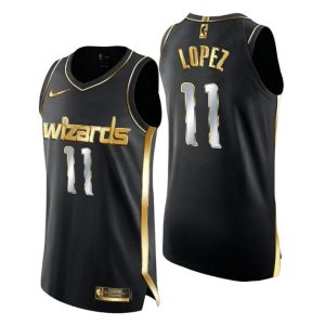 Washington Wizards Trikot Brook Lopez Golden Edition Authentic Limited Schwarz Gold